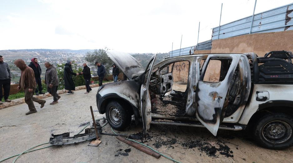 La inacción tanto policial como judicial es habitual cuando se trata de violencia de colonos israelíes. EFE/A. Badarneh
