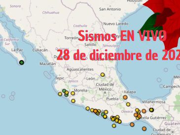 Sismos en México | EN VIVO | 28 de diciembre de 2025. ESPECIAL / SSN