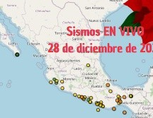 Sismos en México | EN VIVO | 28 de diciembre de 2025. ESPECIAL / SSN