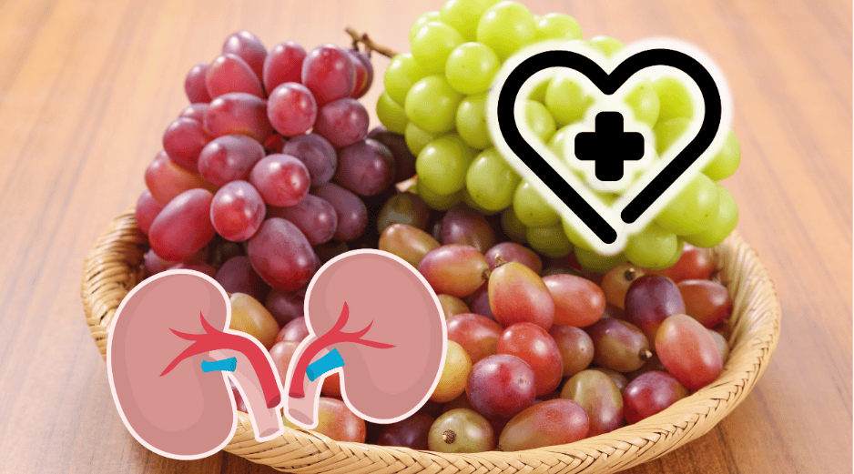 La uva roja se considera una opción más saludable que otras variantes. ESPECIAL/Canva