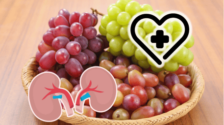 La uva roja se considera una opción más saludable que otras variantes. ESPECIAL/Canva