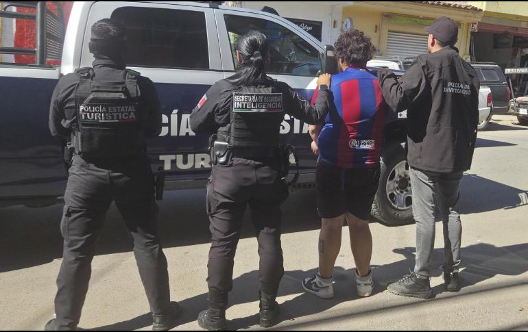 El detenido fue puesto a disposición de un agente del Ministerio Público para continuar con las investigaciones. ESPECIAL