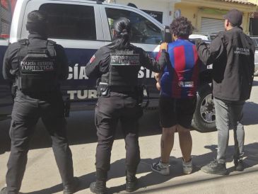 El detenido fue puesto a disposición de un agente del Ministerio Público para continuar con las investigaciones. ESPECIAL