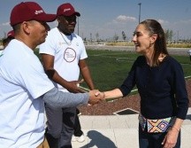 En su recorrido por las instalaciones del Parque, la Mandataria estuvo acompañada por Delfina Gómez, gobernadora del Estado de México. ESPECIAL/Presidencia de México