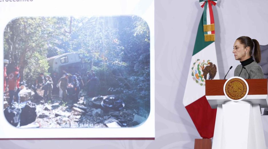 Sheinbaum viajará a Oaxaca para hablar con las familias de las personas fallecidas y heridas. SUN / D. SIMÓN