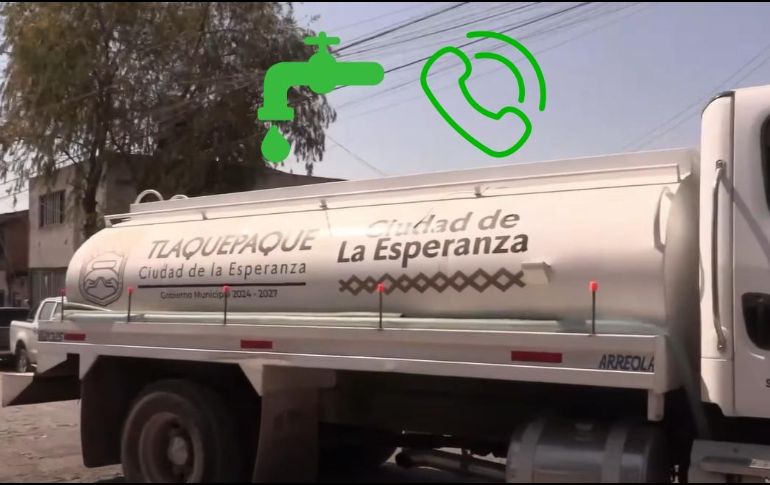Así puedes solicitar el abastecimiento de agua en Tlaquepaque por el corte del Siapa. ESPECIAL / FACEBOOK Laura Imelda Pérez Segura