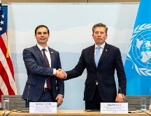 El memorando fue firmado en la Misión de Washington ante la ONU en Ginebra por el subsecretario de Asuntos Humanitarios de Estados Unidos, Jeremy Lewin. EFE/S. DI NOLFI