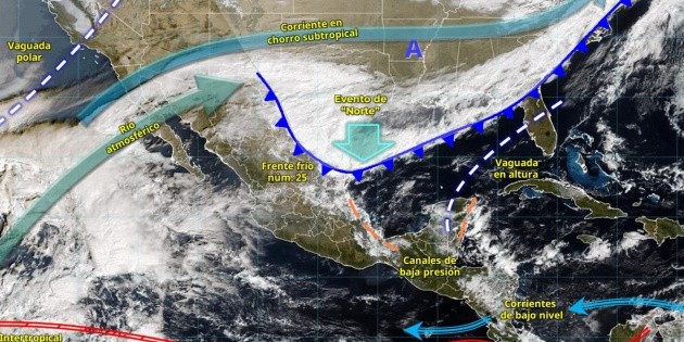 Frente fr&iacute;o 25 provocar&aacute; ca&iacute;da de nieve en estos estados de M&eacute;xico