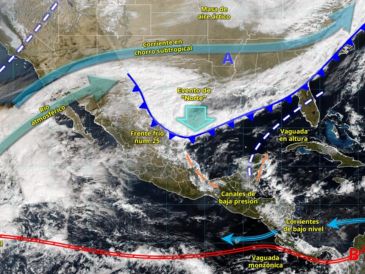 El SMN exhorta a la población a mantenerse informada a través de los comunicados oficiales y atender las recomendaciones de Protección Civil. ESPECIAL/ SMN.