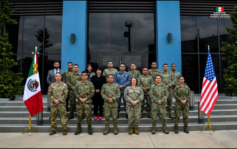 La Sedena añadió que la participación de ambos países “mejora los procedimientos de cooperación” y contribuye a fortalecer las capacidades de las Fuerzas Armadas de México y Estados Unidos. ESPECIAL/ X/ @Defensamx1