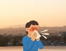 Durante esta temporada es frecuente la presencia del fenómeno atmosférico de inversión térmica, en el que una capa de aire caliente impide la dispersión de contaminantes, lo que favorece su acumulación. ESPECIAL / SECRETARÍA DE SALUD