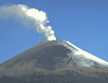 El día de hoy, el Popocatépetl emitió 16 exhalaciones de baja intensidad acompañadas de vapor de agua gases volcánicos y ligeras cantidades de ceniza. CAPTURA DE PANTALLA / cenapred.unam.mx