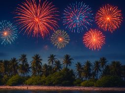 Cuando en la Ciudad de México y Guadalajara son las 04:00 de la mañana del 31 de diciembre, los habitantes de Kiribati ya están quemando fuegos artificiales y celebrando la llegada del 1 de enero. ESPECIAL / CANVA