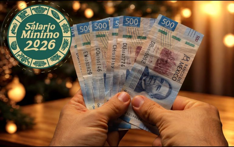 A partir del 1 de enero de 2026, millones de trabajadores en México verán un ajuste en sus ingresos tras el aumento oficial al salario mínimo. ESPECIAL / CANVA