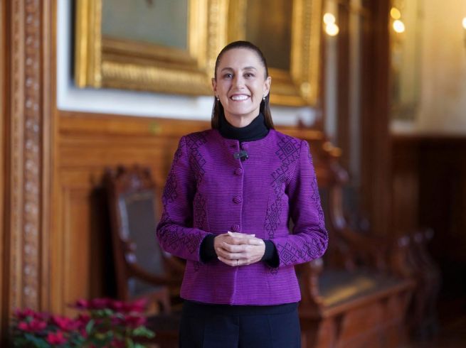 Claudia Sheinbaum comparte mensaje de fin de año y buenos deseos para 2026. EFE/ Presidencia de México