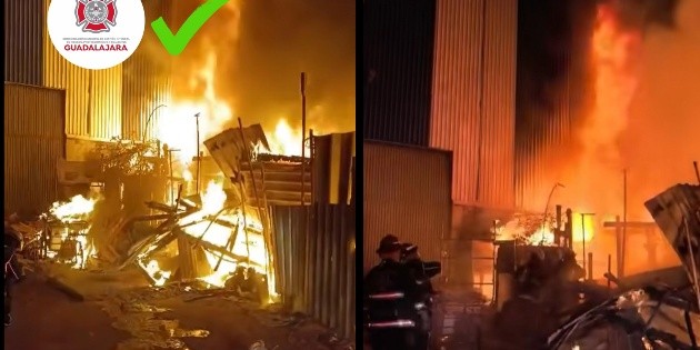 Bomberos de Guadalajara atienden incendio en colonia Ferrocarril
