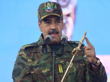 Maduro sostuvo que la población venezolana se encuentra “segura y en paz”. EFE/ Miguel Gutiérrez
