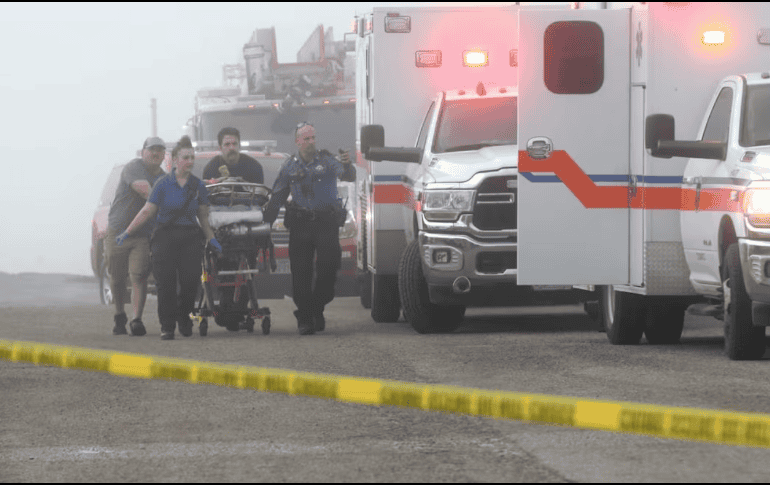 El 22 de diciembre de 2025, un avión de la Marina se estrelló en Galveston, Texas. AP / ARCHIVO