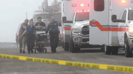 El 22 de diciembre de 2025, un avión de la Marina se estrelló en Galveston, Texas. AP / ARCHIVO