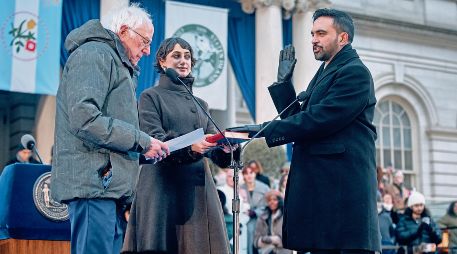 Zohran Mamdani señaló en su toma de protesta que la izquierda puede dar el ejemplo. AP