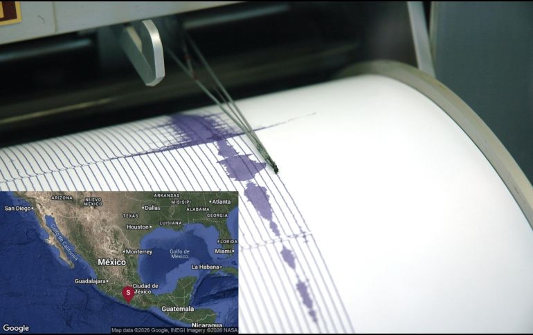 Servicios de monitoreo sísmico informaron que el movimiento telúrico ocurrió a las 07:58 horas. ESPECIAL / CANVA Y SSN