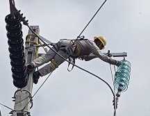 Los trabajos continúan hasta lograr el 100% del restablecimiento, aseguró la empresa. X/@CFEmx