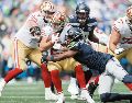 Los 49ers y los Seahawks suelen dar encuentros peleados. AFP
