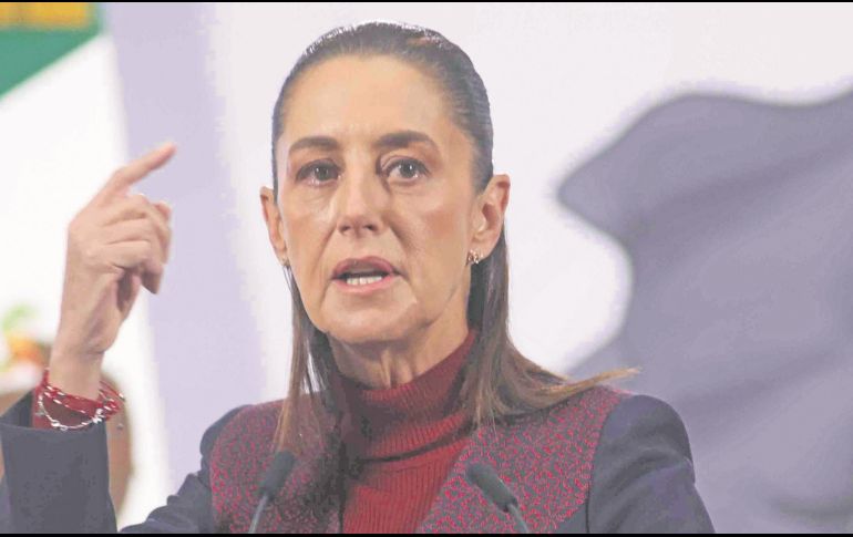 La Presidenta de México emitió un comunicado en el que condena las acciones militares en contra del país Latinoamericano. EL UNIVERSAL/ Archivo