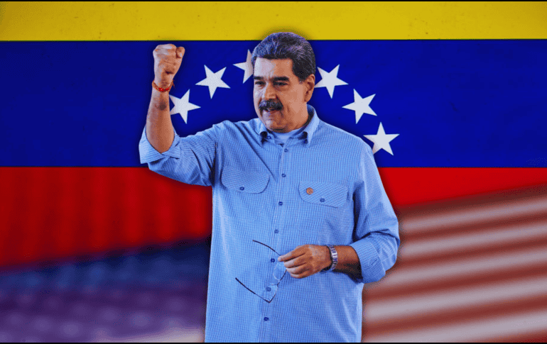 Según la alcaldesa, el chavismo no se va retirar de las calles hasta que se sepa el paradero del jefe de Estado. ESPECIAL / CANVA / FACEBOOK / Nicolás Maduro