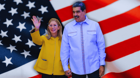 El presidente de Venezuela, Nicolás Maduro, y la primera dama, Cilia Flores, serán juzgados en un tribunal federal de Nueva York. ESPECIAL / CANVA / FACEBOOK / Nicolás Maduro