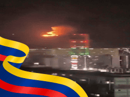 Un estruendo despertó a los venezolanos en Caracas alrededor de las dos de la madrugada de este sábado. EFE / Redes sociales