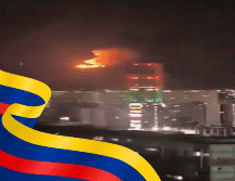 Un estruendo despertó a los venezolanos en Caracas alrededor de las dos de la madrugada de este sábado. EFE / Redes sociales