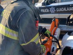 El accidente fue atendido durante la mañana de este sábado 3 de enero. ESPECIAL / FACEBOOK Protección Civil y Bomberos Gdl