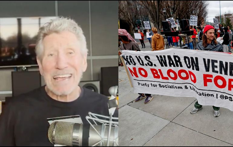 Esto dijo Roger Waters respecto a la captura de Maduro y el ataque de EU en Venezuela. ESPECIAL / X: @rogerwaters / EFE / ERIK S. LESSER