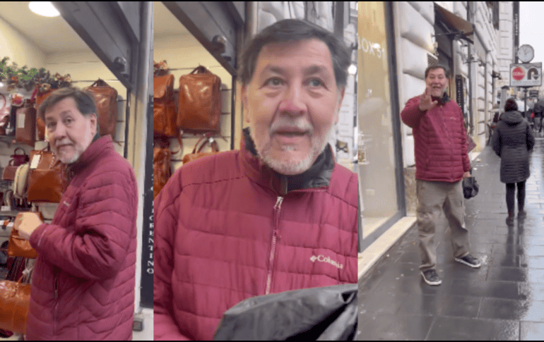 En el video se escucha como la persona que lo graba acusa a Noroña de ser un corrupto y defender a Nicolás Maduro. 