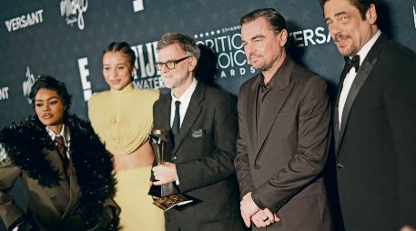 “One battle after another” se coronó como Mejor película en la ceremonia. AFP