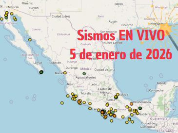 Sismos en México | EN VIVO | 5 de enero de 2026. ESPECIAL / SSN