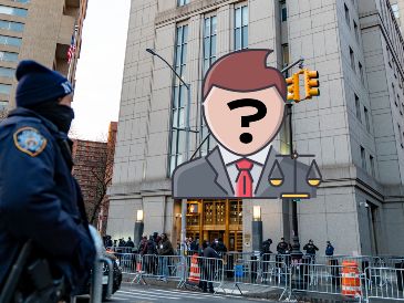 Integrantes de la policía custodian el tribunal federal del sur de Nueva York donde se presentará el presidente de Venezuela, Nicolás Maduro, este lunes. EFE/ Angel Colmenares