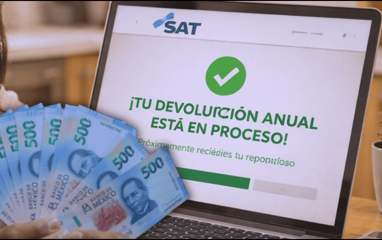 Hasta mediados de abril, el SAT había recibido más de 6.5 millones de declaraciones, un aumento de 14 por ciento respecto al año anterior. ESPECIAL/ChatGPT