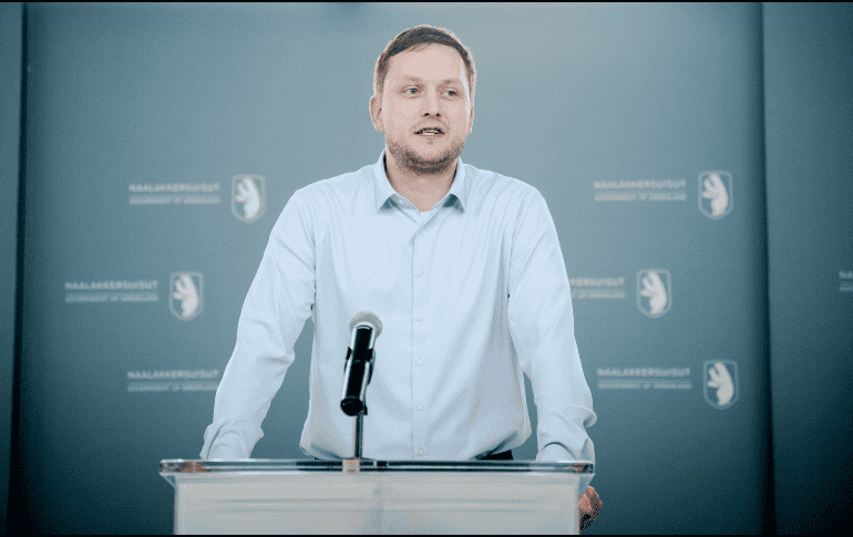 Jens-Frederik Nielsen, primer misitro de Groenlandia, habla sobre las tensiones del país con Estados Unidos. EFE / EPA / OSCAR SCOTT CARL DENMARK OUT