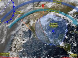El SMN recomiendó a la población mantenerse informada y atender las indicaciones de Protección Civil. ESPECIAL/ SMN.
