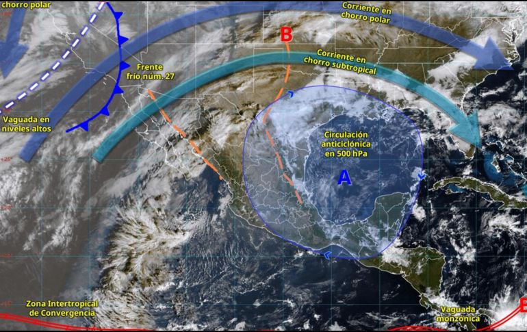 El SMN recomiendó a la población mantenerse informada y atender las indicaciones de Protección Civil. ESPECIAL/ SMN.