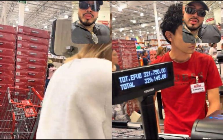 El material fue publicado por el creador identificado como @pabloantonioguzm2 y muestra varios carritos repletos de cajas con roscas dentro de una sucursal de la tienda. ESPECIAL.