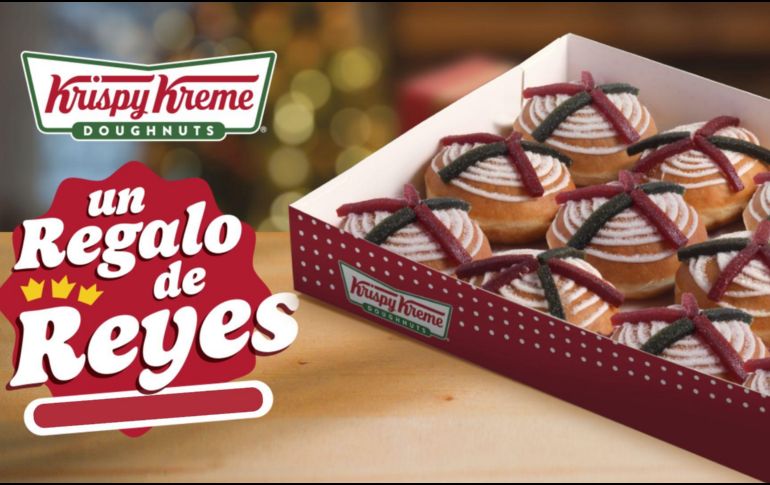 La Rosca de Reyes de Krispy Kreme combina tradición y sabor con donas rellenas y premios incluidos. X/@krispykrememx
