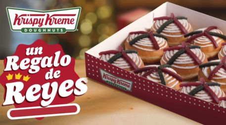 La Rosca de Reyes de Krispy Kreme combina tradición y sabor con donas rellenas y premios incluidos. X/@krispykrememx
