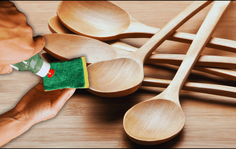 Los limpiadores agresivos pueden deteriorar la madera y reducir la vida útil de los utensilios. ESPECIAL / CANVA