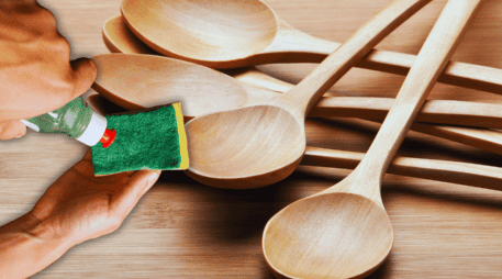 Los limpiadores agresivos pueden deteriorar la madera y reducir la vida útil de los utensilios. ESPECIAL / CANVA