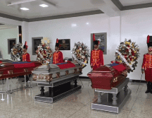 A través de un video difundido este martes en su cuenta oficial de Instagram, la FANB mostró fragmentos de la ceremonia fúnebre. EFE