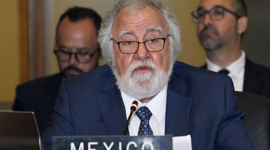 Alejandro Encinas condenó ante la OEA la agresión de Estados Unidos contra Venezuela. EFE/ L. Nolly.