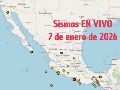 Sismos en México | EN VIVO | 7 de enero de 2026. ESPECIAL / SSN
